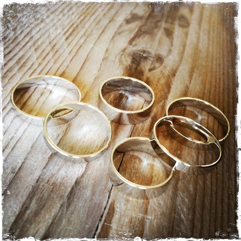 Mid-finger knuckle rings, set // silver €7,90